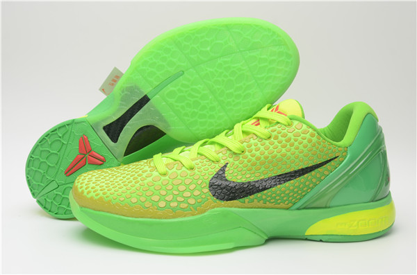 Men's Running Weapon Kobe 6 'Grinch' Green Shoes 040
